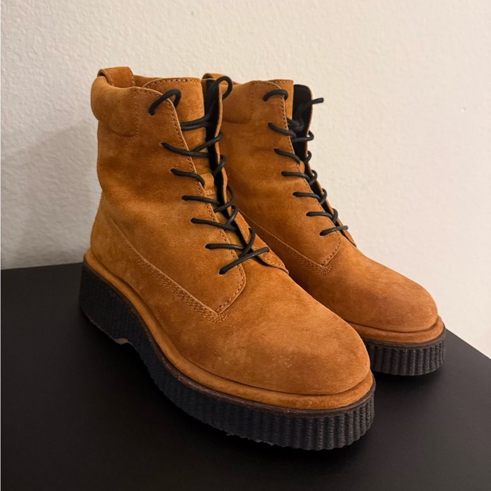 rag & bone Sloane Suede Boots in Cinnamon, Size 37